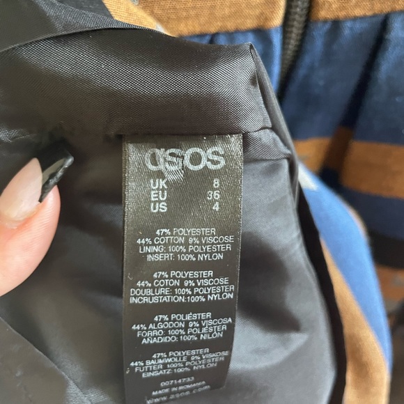 ASOS multicolor structured dress - Picture 6 of 8